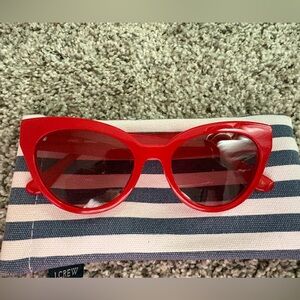 Red Cat-Eye Sunglasses